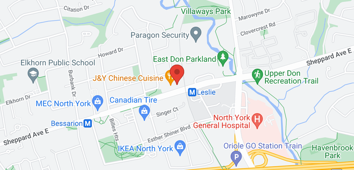 map of #310 -1110 SHEPPARD AVE E